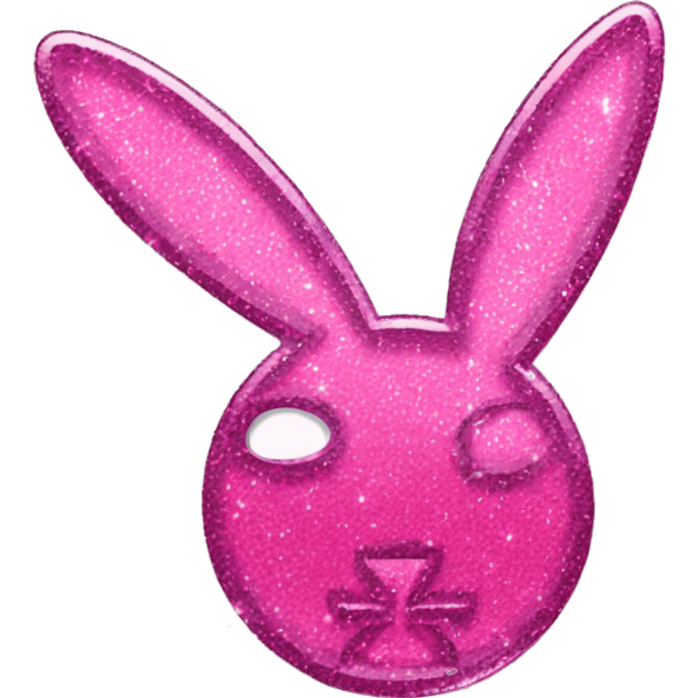 pink sparkly playboy logo emoji