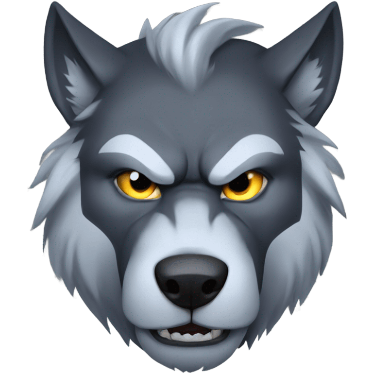 a muscular werewol emoji