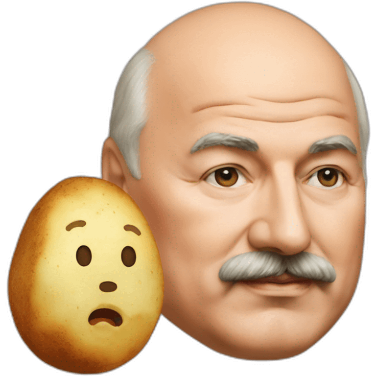 God annd lukashenko and potato emoji