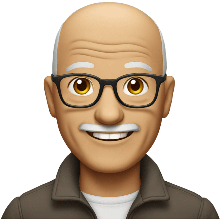 Bald grandpa emoji