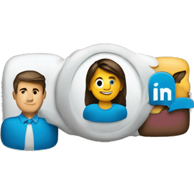 linkedin logo emoji