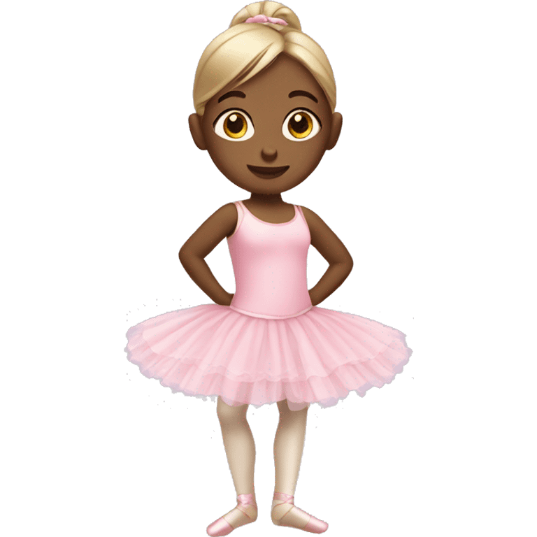 Little girl wearing ballet outfit emoji