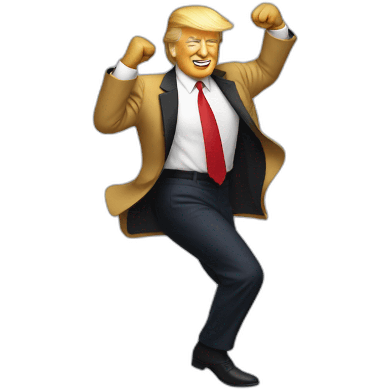 donald trump dancing emoji