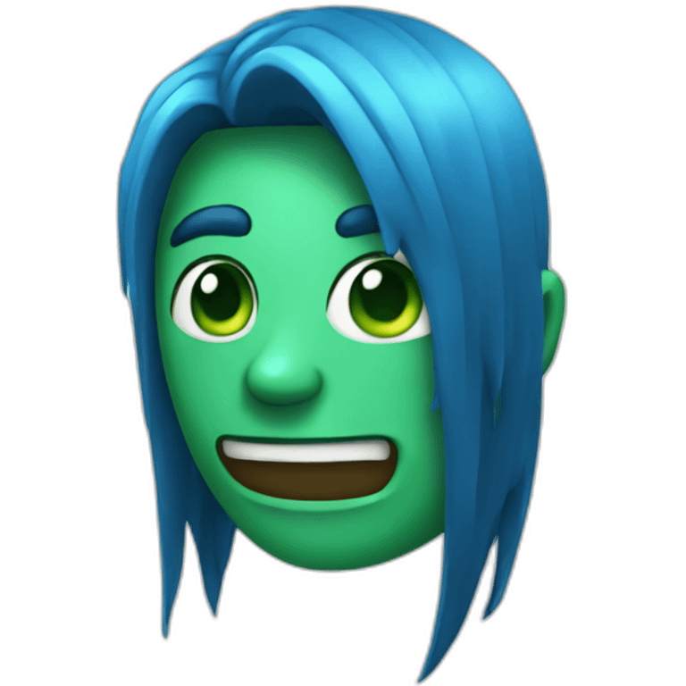 Creeper azul  emoji