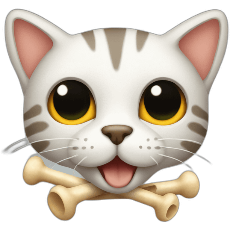 Cat bones emoji