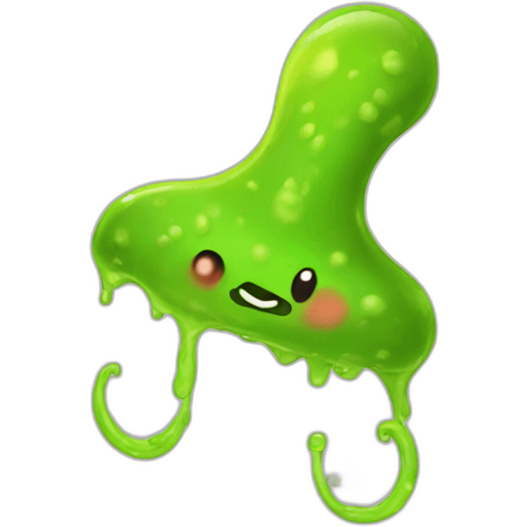 Slime on an animal tail emoji