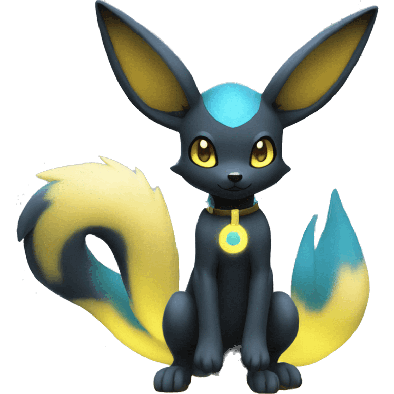 Umbreon-Lucario full body emoji