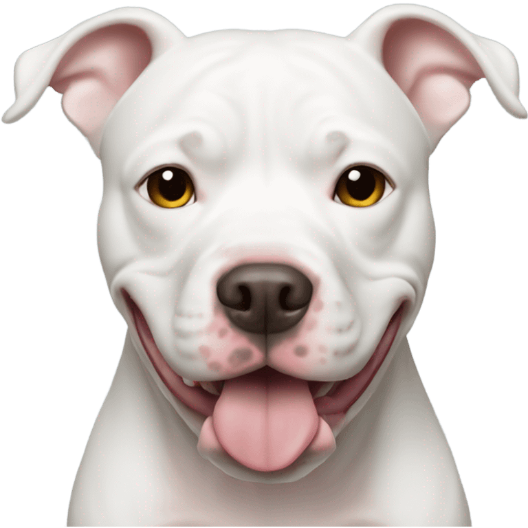 White pitbull emoji