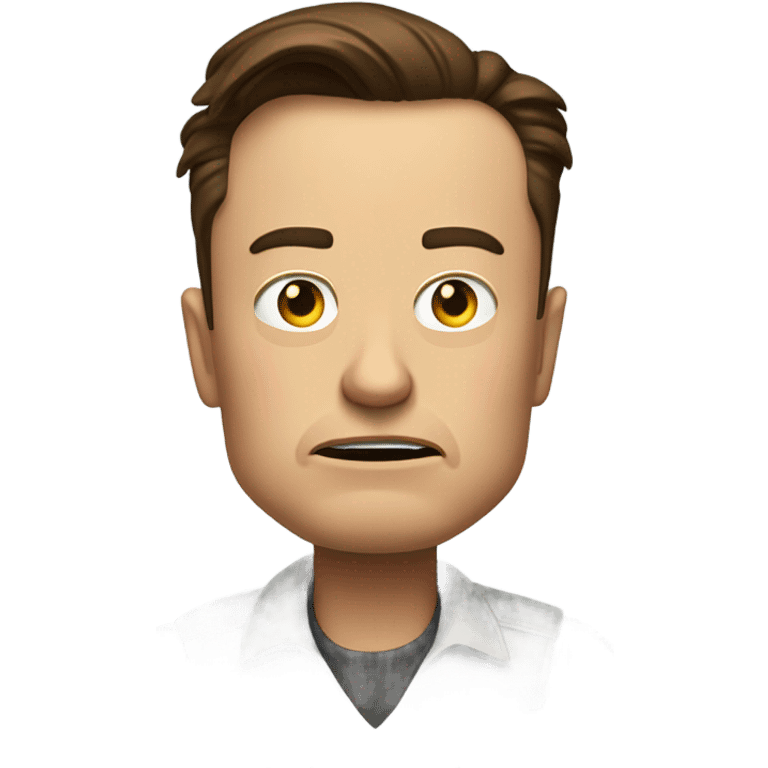 Elon musk looking mad emoji