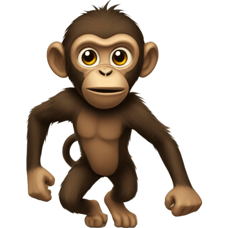 The scurrying monkey emoji