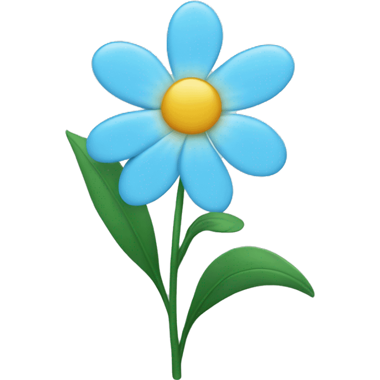 light blue flower emoji