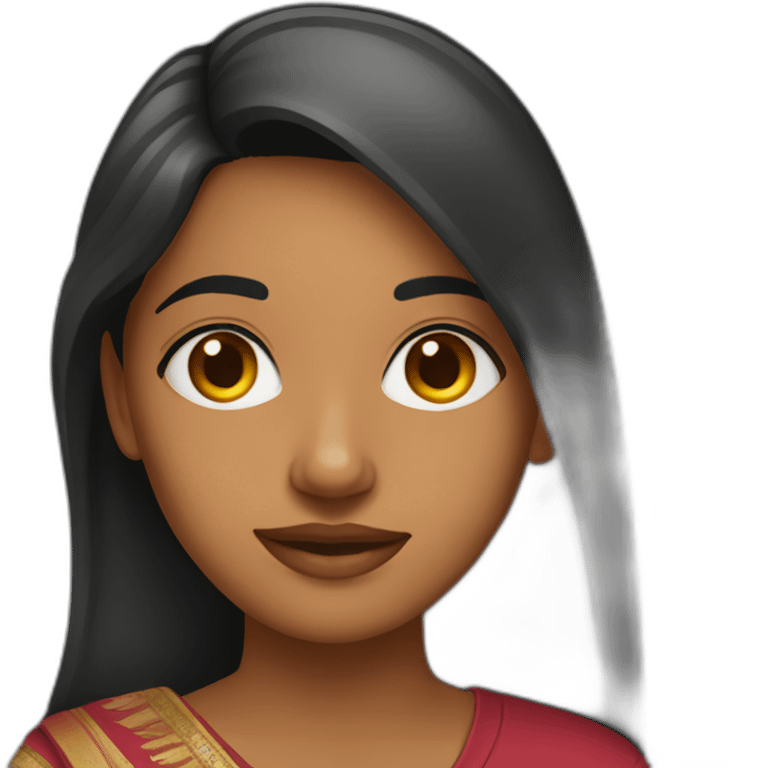 indian young woman emoji