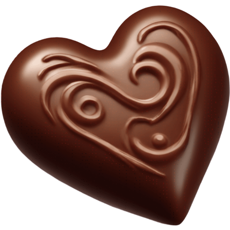 Corazón de chocolate emoji