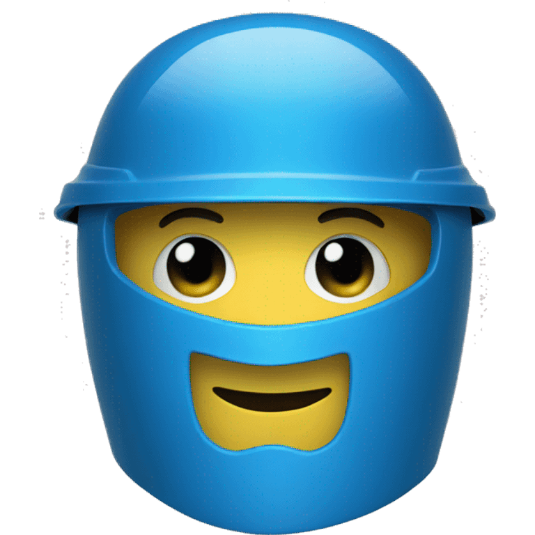 un blue helmet emoji