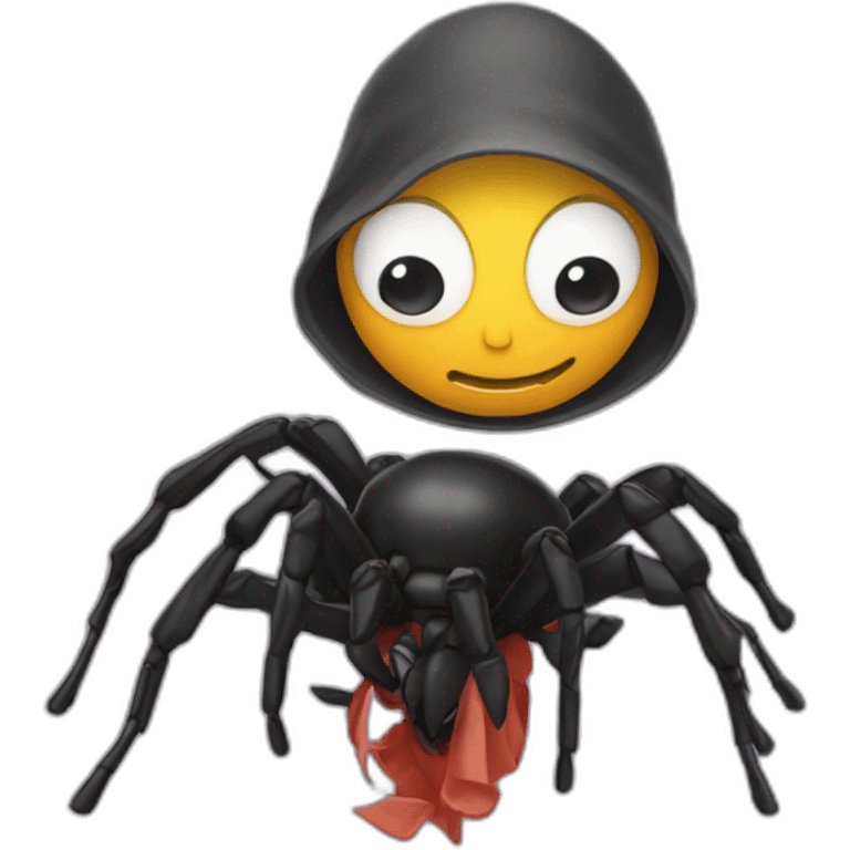 Une araignée sur un humain emoji