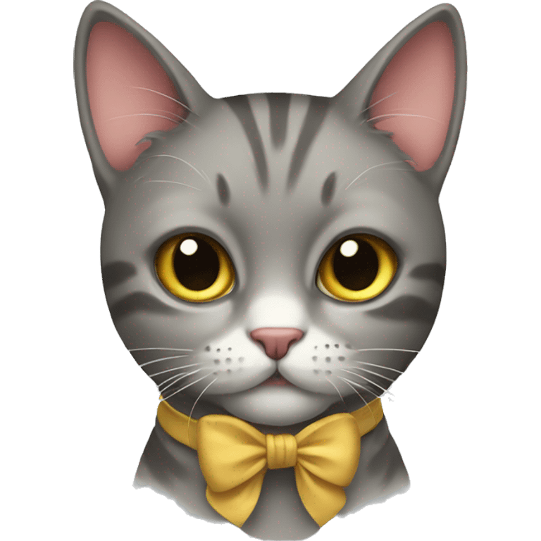 Cat with bow  emoji