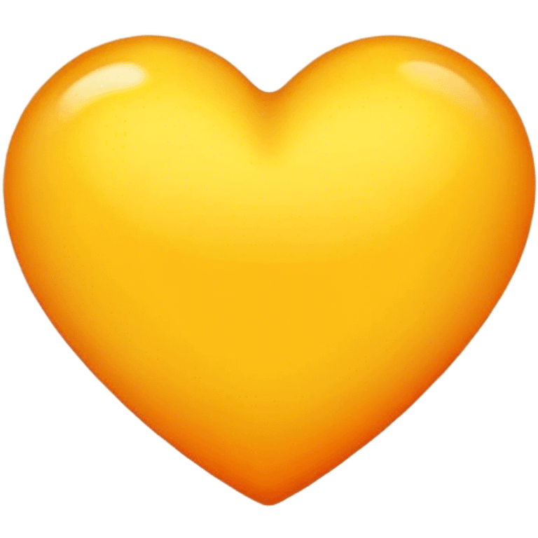 Orangish yellow heart emoji