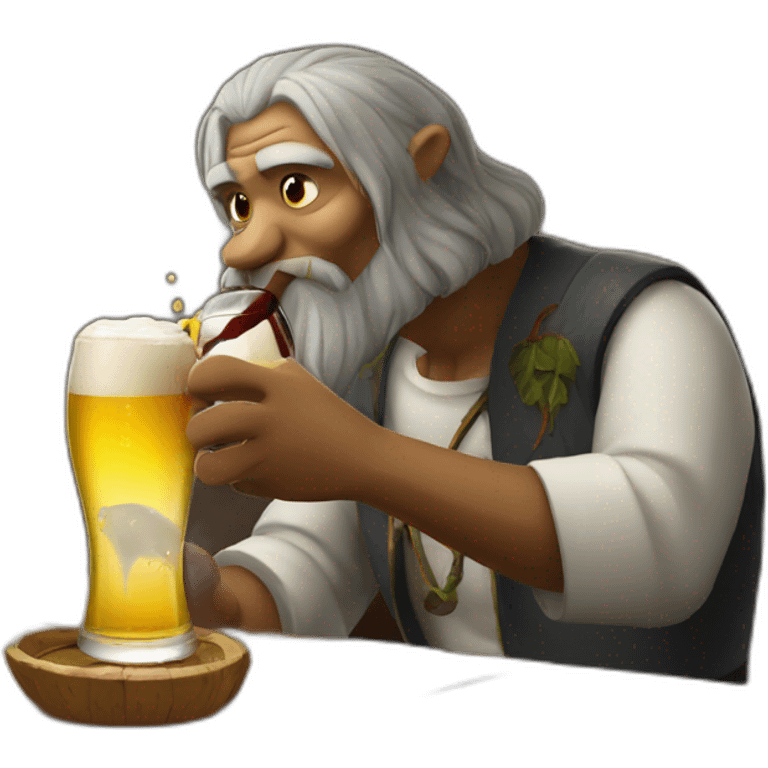 dath vasor drinking beer emoji