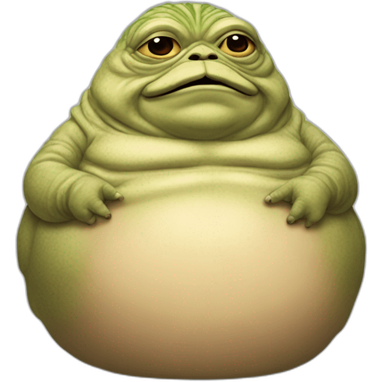 jabba the hutt but he is a white man emoji