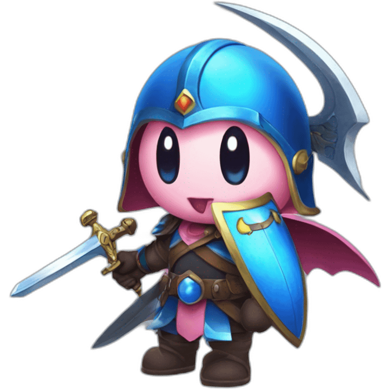 Kirby with morpho knight sword emoji