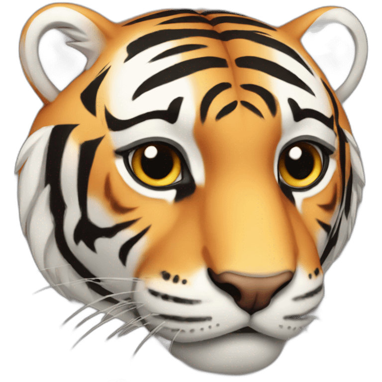 a tiger emoji