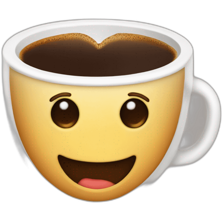 Herz mit Kaffee emoji