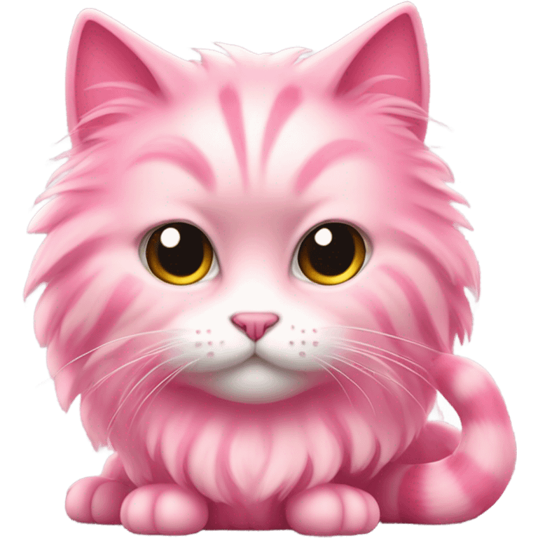 Pink cat emoji