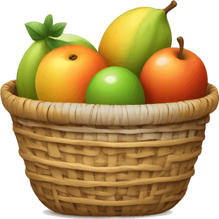 Fruit with basket emoji