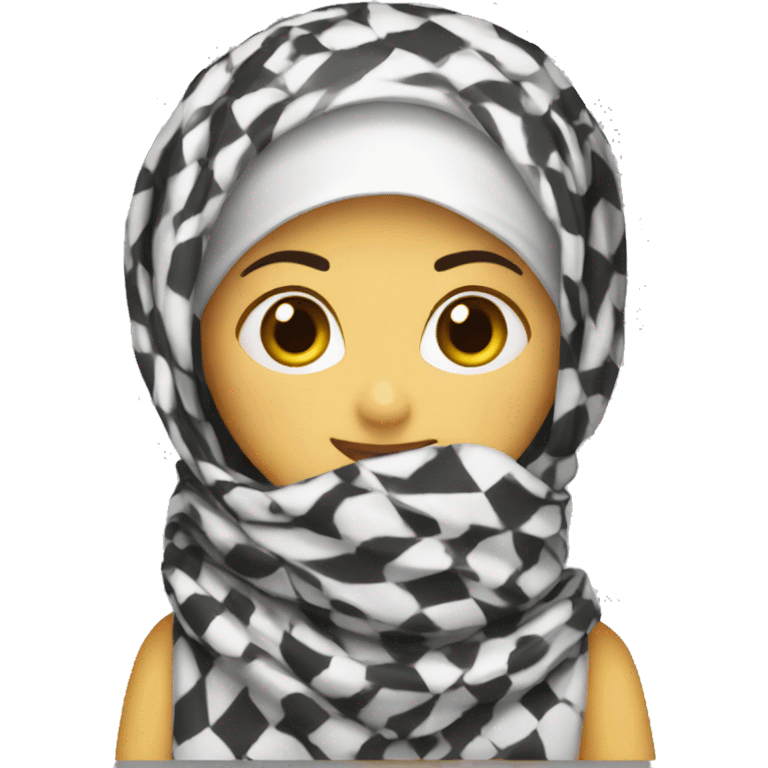 Keffiyeh girl emoji