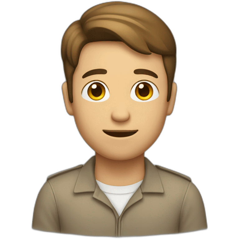 Homme qui lève la main gauche emoji