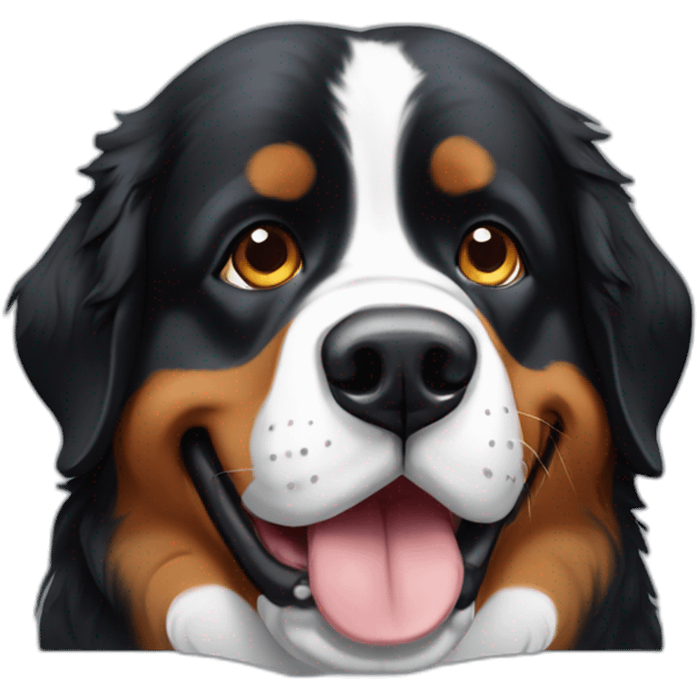 see no evil bernese mountain dog emoji