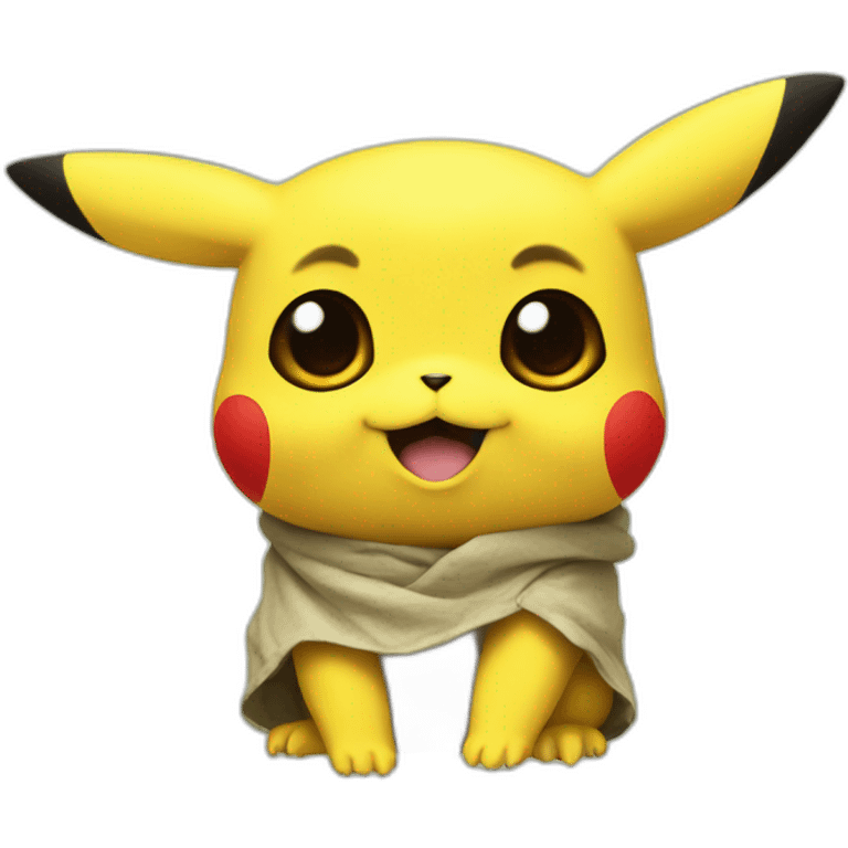 Pikachu in Yoda emoji