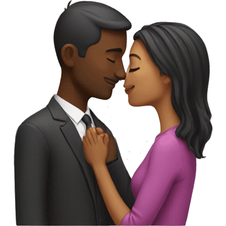 Kissing couple emoji