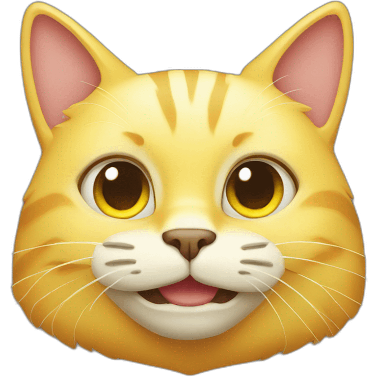 yellow cat head emoji