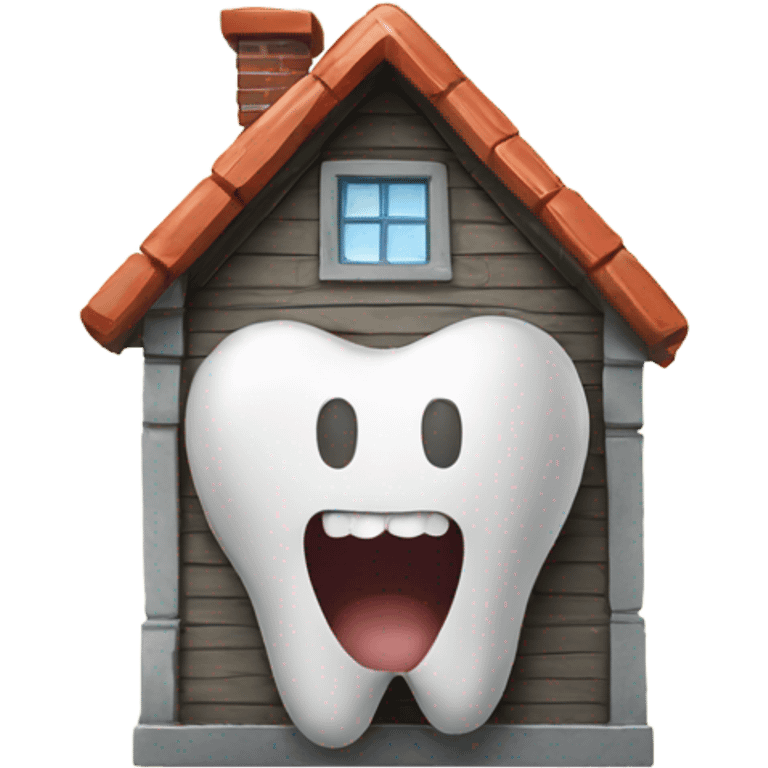 Tooth house emoji