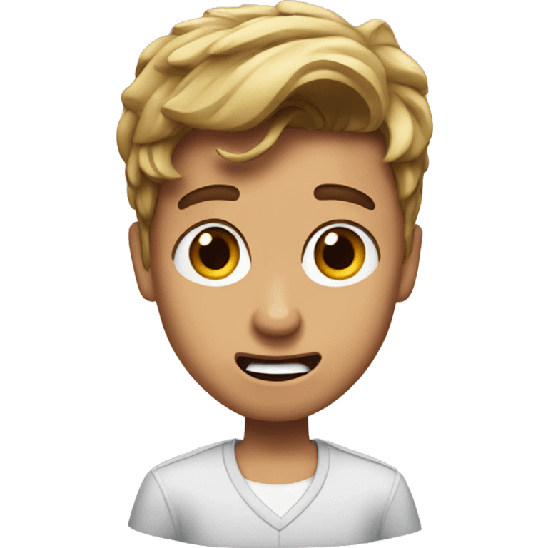 Justin Bieber surprised emoji