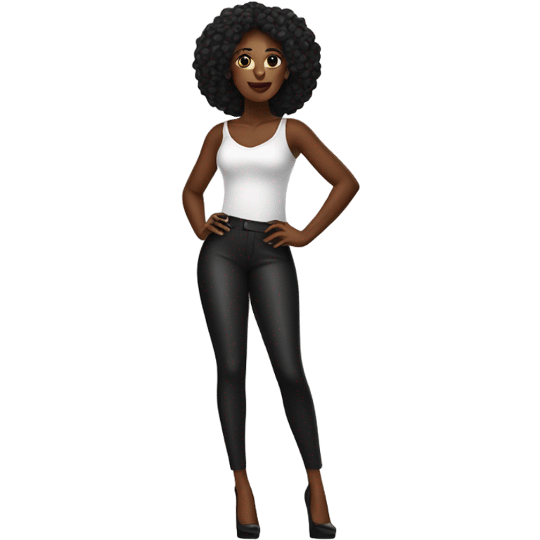 Super black woman in high heels. emoji