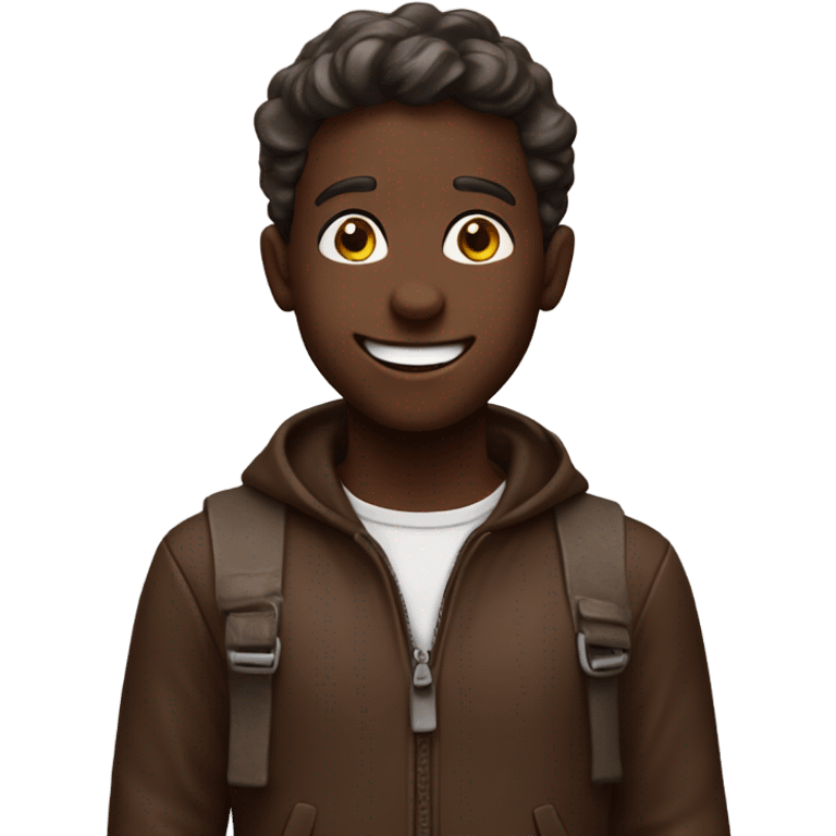 Happy chocolate bar boy  emoji