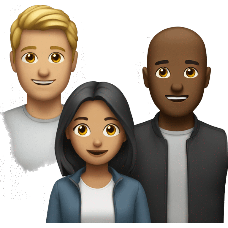 Group of 3 people emoji