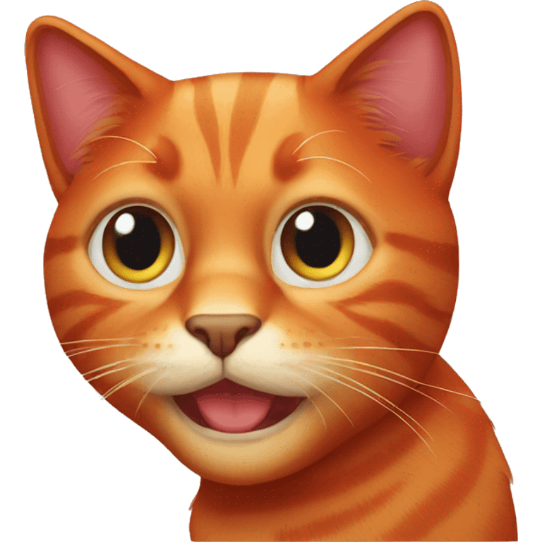 red cat emoji