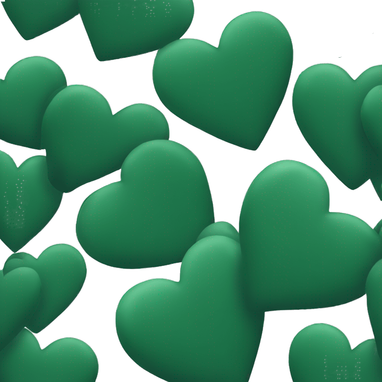 Dark Green heart emoji