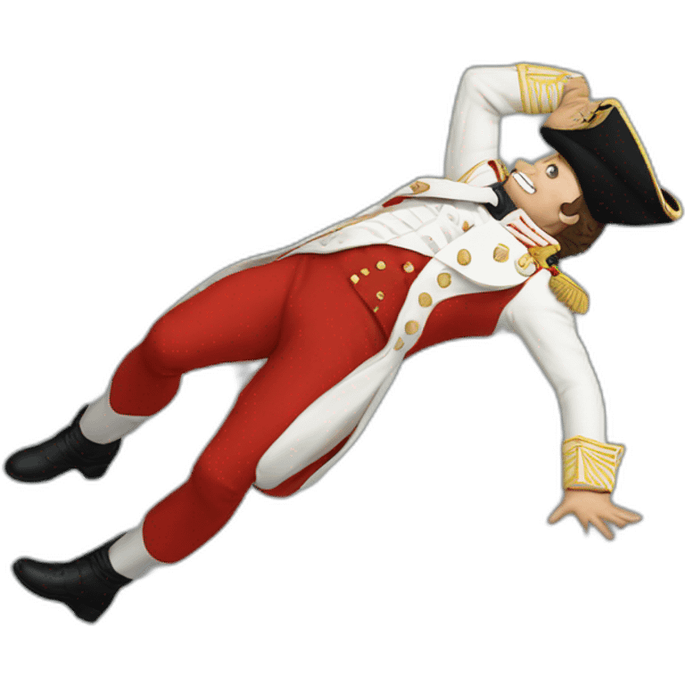 Napoleon doing a backflip emoji