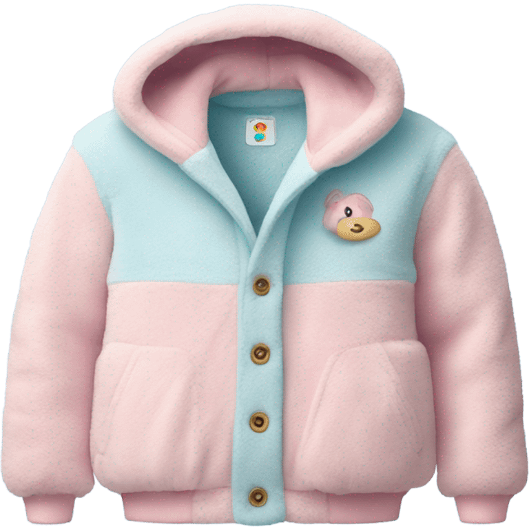 fluffy children's jacket  emoji