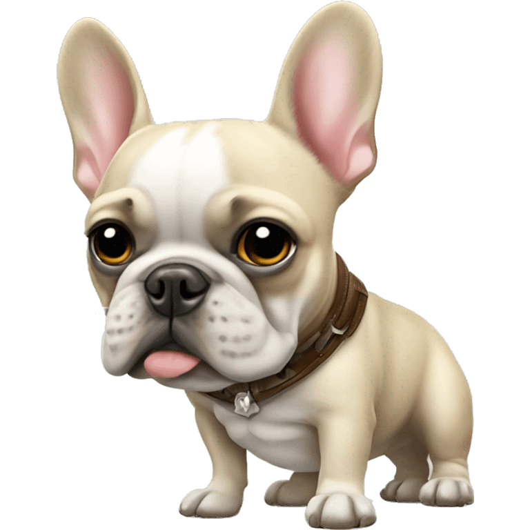 french bulldog With santiag emoji