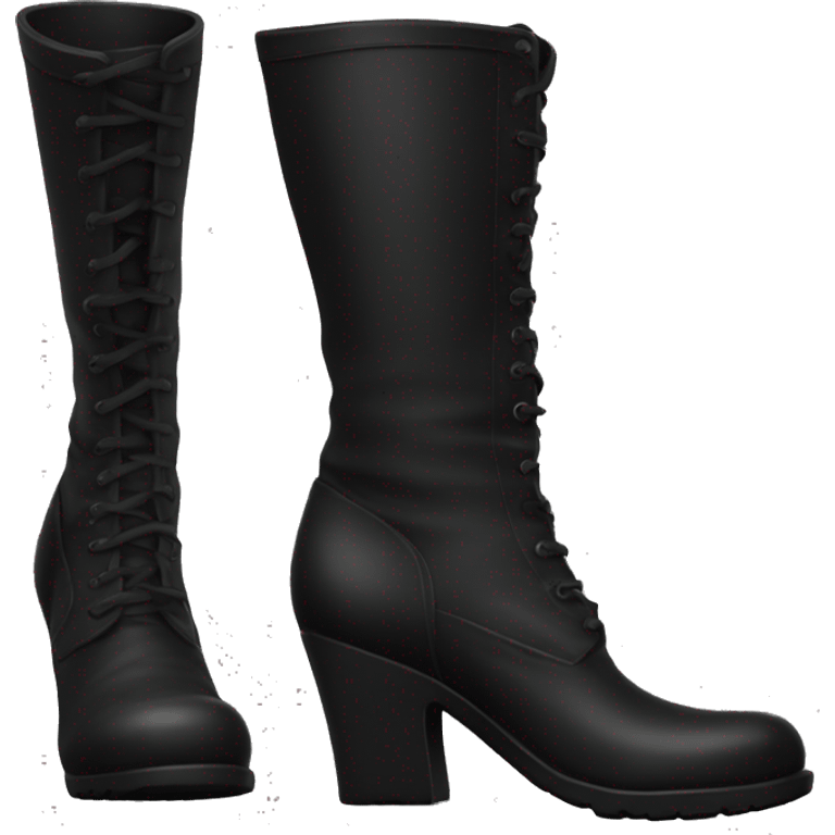 Black boots emoji