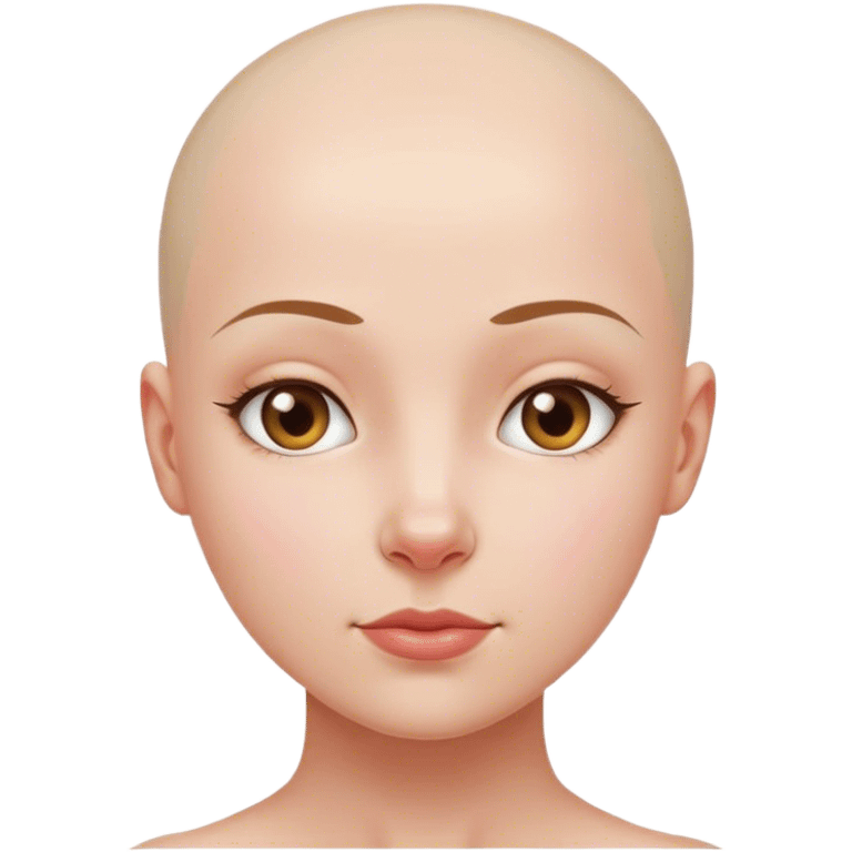 Bald headed girl  emoji