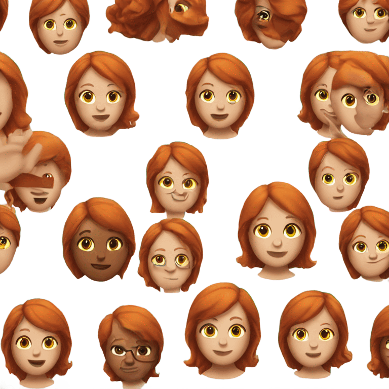 Redhead had a woman giving the timeout sign emoji