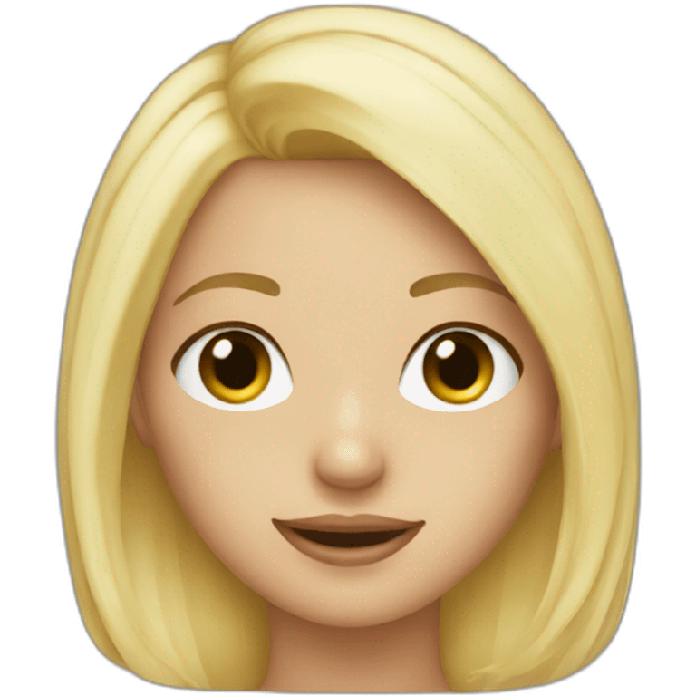 Blonde girl in bikini emoji