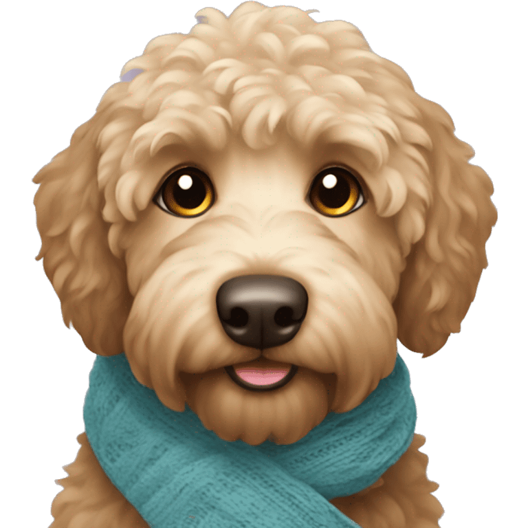 labradoodle-in-the-scarf emoji