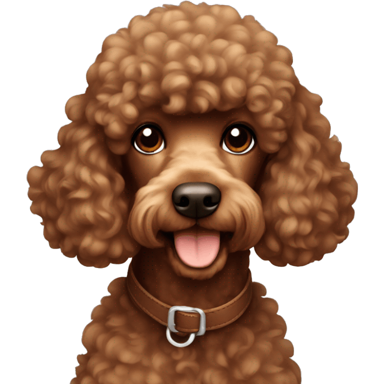 brown poodle emoji